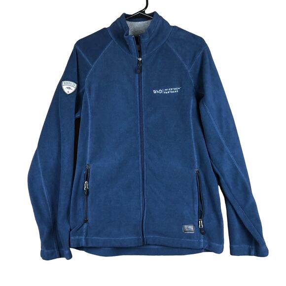 Roots 73 Mens Jacket Blue Full Zip Sweater Fleece Outdoor Body Warmer Medium - Picture 1 of 12